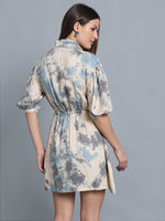 Load image into Gallery viewer, Azure Breeze Shirt Dress
