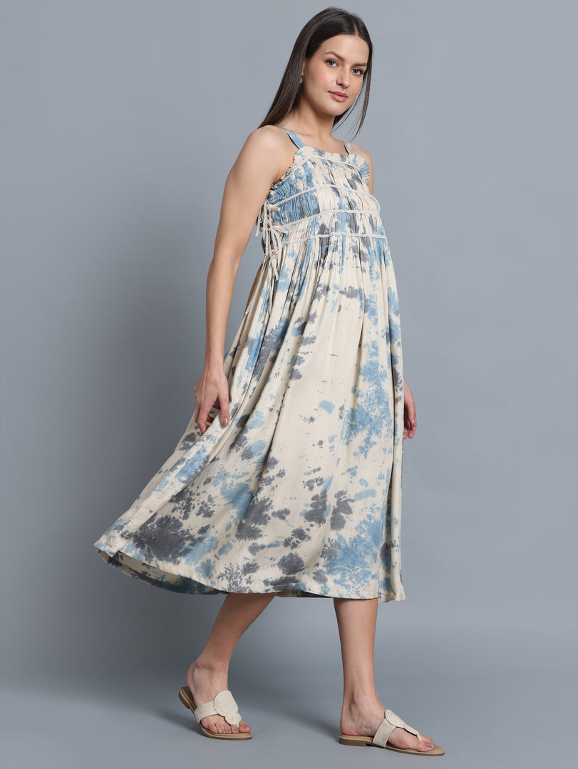 Ocean Whisper Smocked Dress