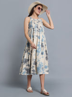Load image into Gallery viewer, Ocean Whisper Smocked Dress