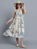 Load image into Gallery viewer, Ocean Whisper Smocked Dress