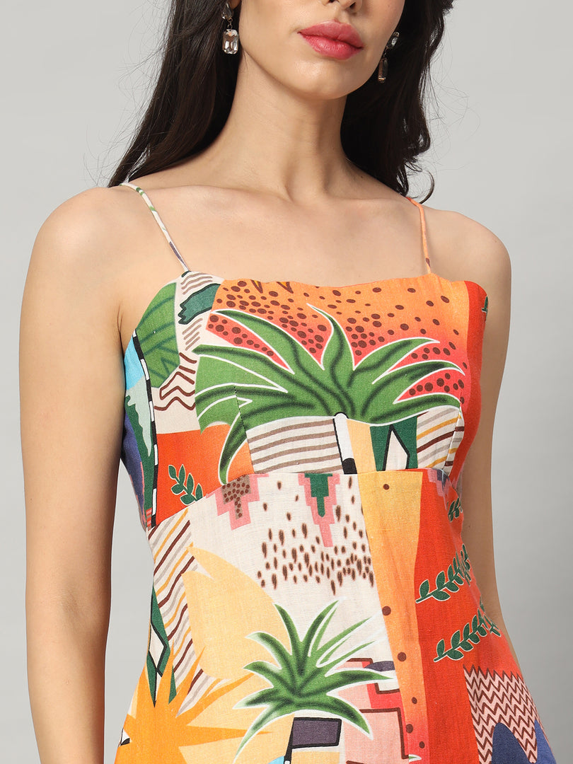 Tropical Vibes Midi Dress