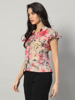 Load image into Gallery viewer, Petal Whisper Ruffle Sleeve Shirt