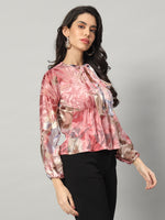 Load image into Gallery viewer, Rosy Reverie Burn-out Blouse
