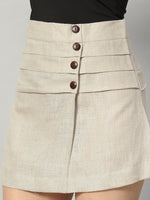 Load image into Gallery viewer, Sandy Dunes Pleated Mini Skirt