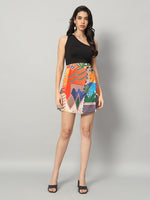 Load image into Gallery viewer, Sunset Mosaic A-Line Skirt