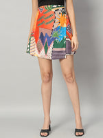 Load image into Gallery viewer, Sunset Mosaic A-Line Skirt