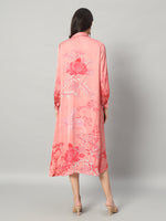 Load image into Gallery viewer, Pink Petal Shirt Dress