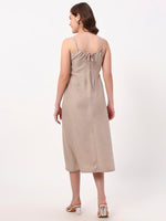 Load image into Gallery viewer, Ease Midi Dress – Beige