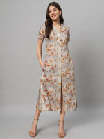 Load image into Gallery viewer, Autumn Blossom Midi Dress