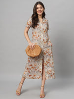 Load image into Gallery viewer, Autumn Blossom Midi Dress