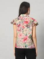 Load image into Gallery viewer, Petal Whisper Ruffle Sleeve Shirt

