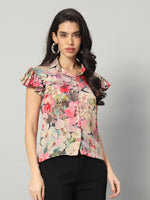 Load image into Gallery viewer, Petal Whisper Ruffle Sleeve Shirt
