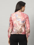 Rosy Reverie Burn-out Blouse