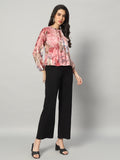 Rosy Reverie Burn-out Blouse