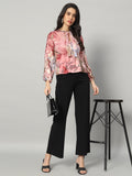 Rosy Reverie Burn-out Blouse