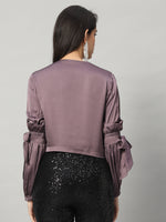 Load image into Gallery viewer, Moonlit Satin Bow-Tie Blouse
