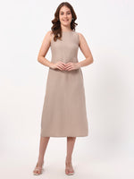 Load image into Gallery viewer, Ease Midi Dress – Beige
