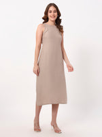 Load image into Gallery viewer, Ease Midi Dress – Beige
