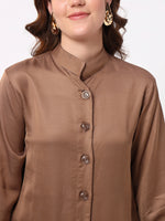 Load image into Gallery viewer, Everyday Mocha Shirt Dress
