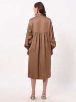 Load image into Gallery viewer, Everyday Mocha Shirt Dress
