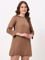 Load image into Gallery viewer, Soft Mocha Shift Dress
